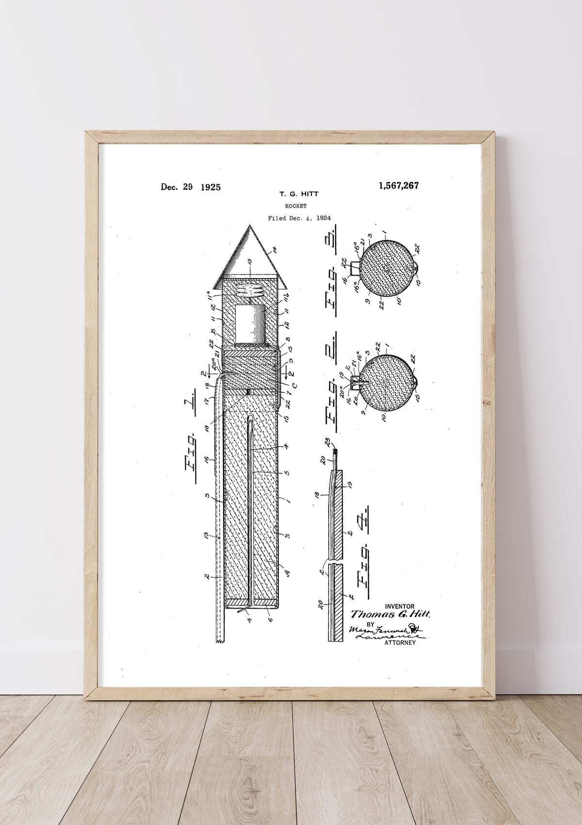 Preliminary Rocket | 1920s | T. G. Hitt