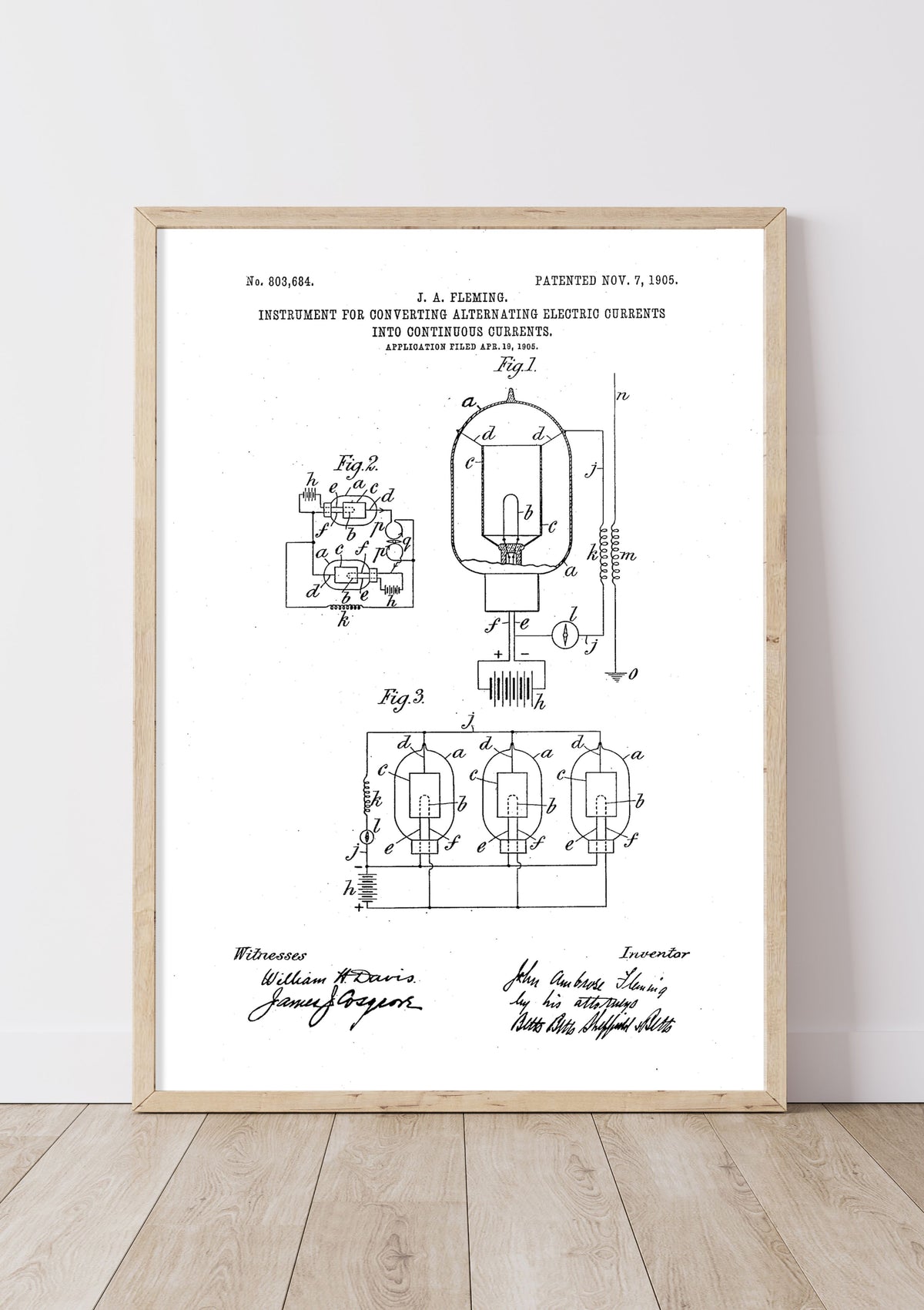 Instrument for Converting Alternating Electric Currents into Continuous Currents | 1900s | J. A. Fleming