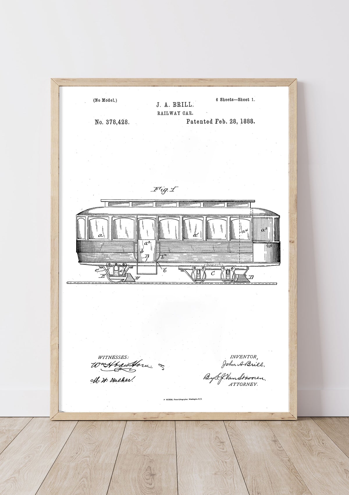 Railway Car | 1880s | J. A. Brill