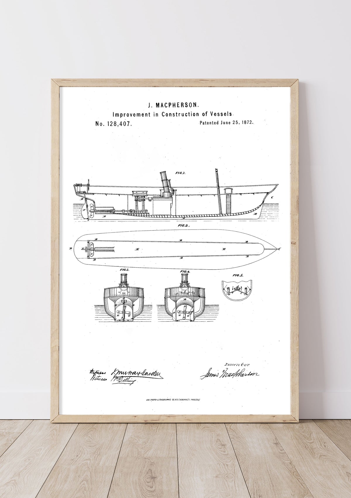 Improvement in Construction of Vessels | 1870s | J. Macpherson