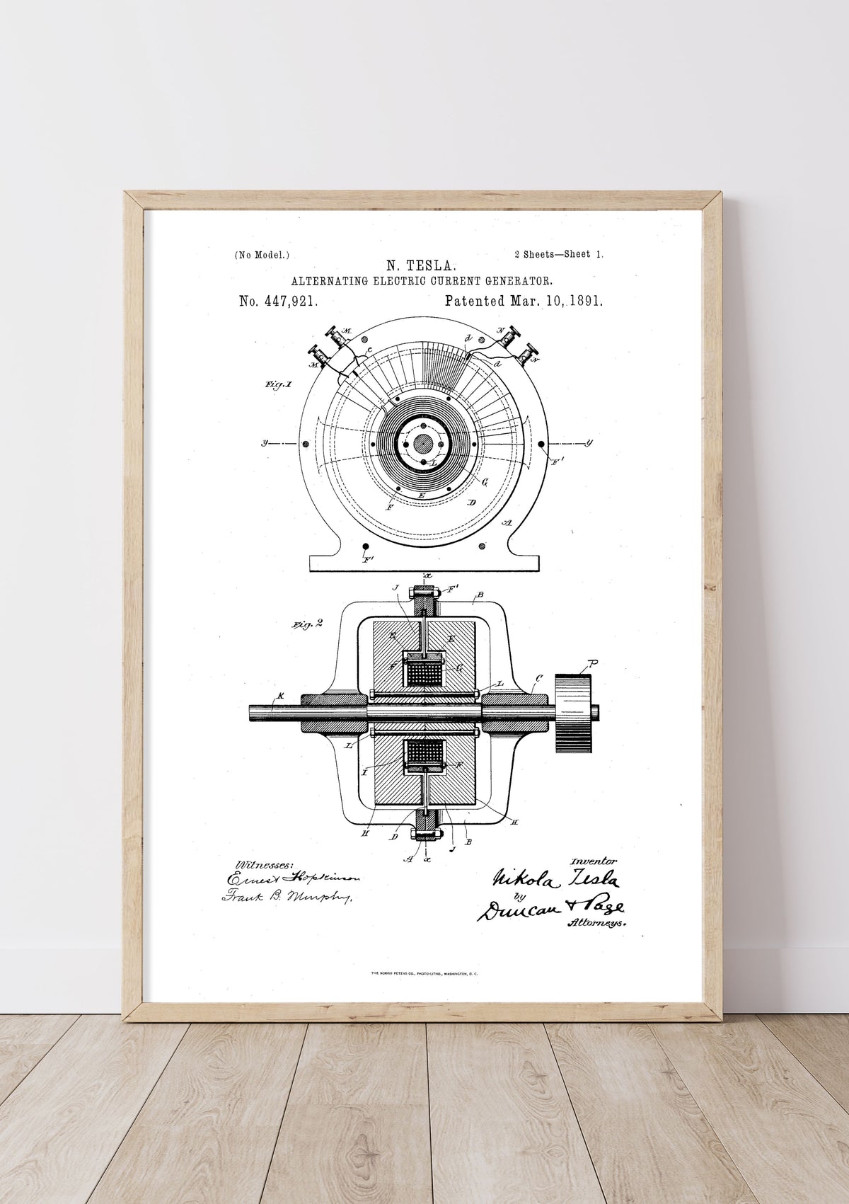 Alternating Electric Current Generator | 1890s | Nikola Tesla