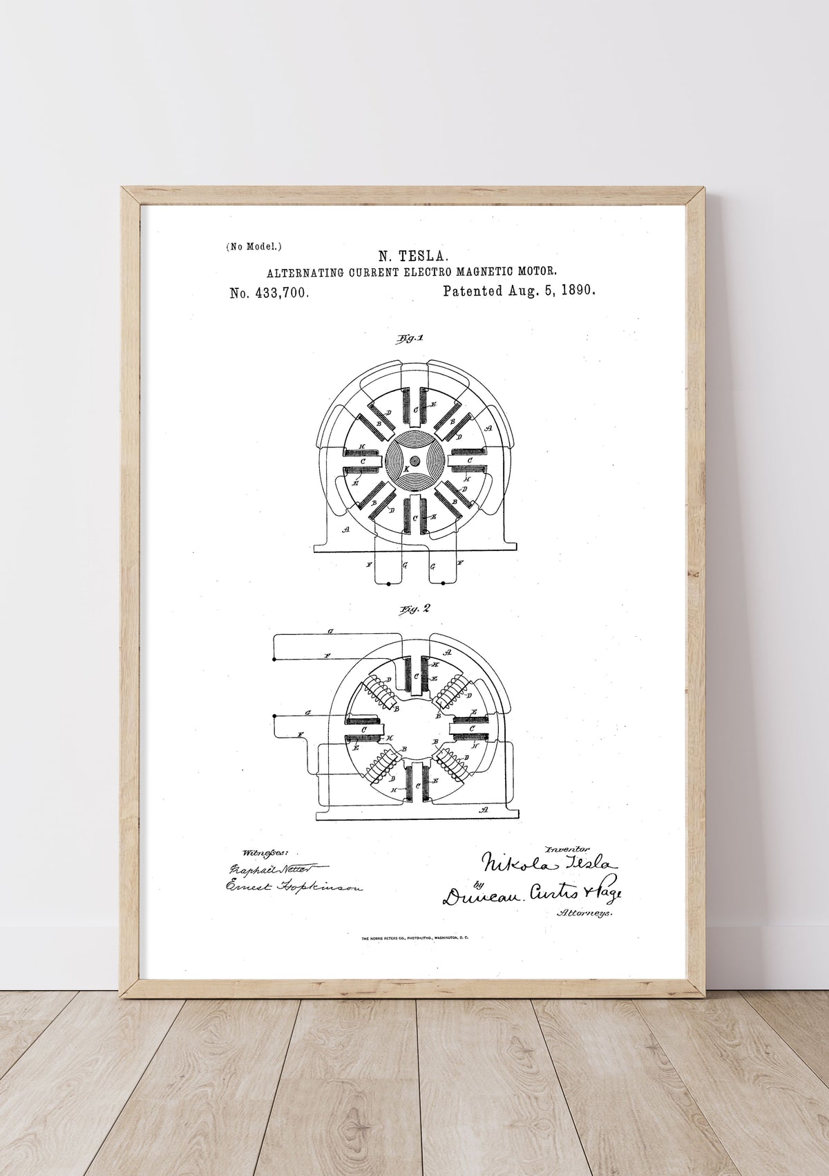 Alternating Current Electro Magnetic Motor | 1890s | Nikola Tesla