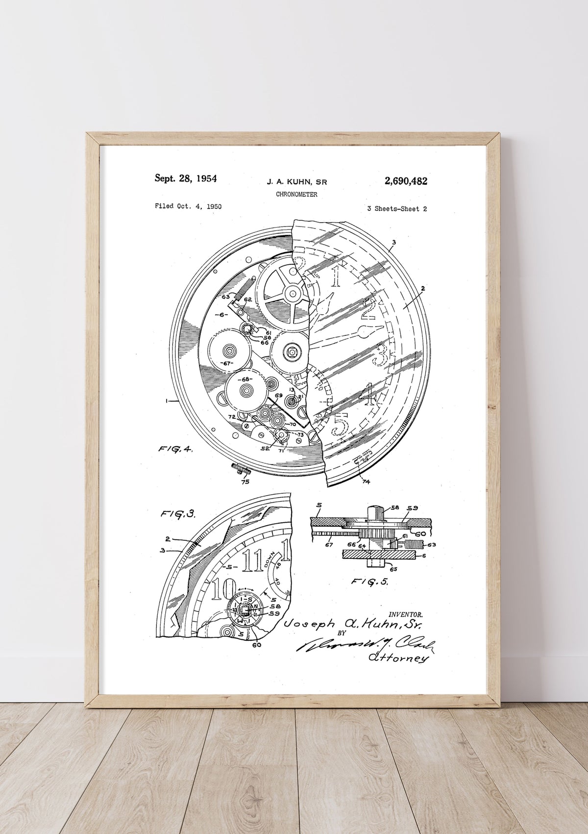 Chronometer | 1950s | J. A. Kuhn, Sr