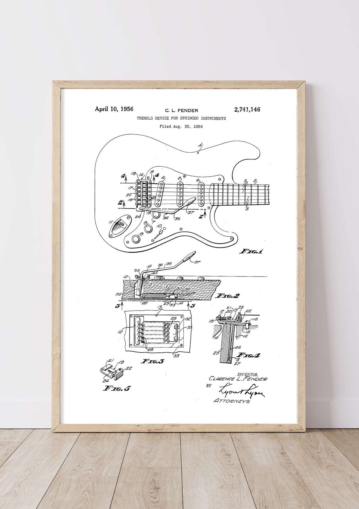 Tremolo Device for Stringed Instruments | 1950s | C. L. Fender